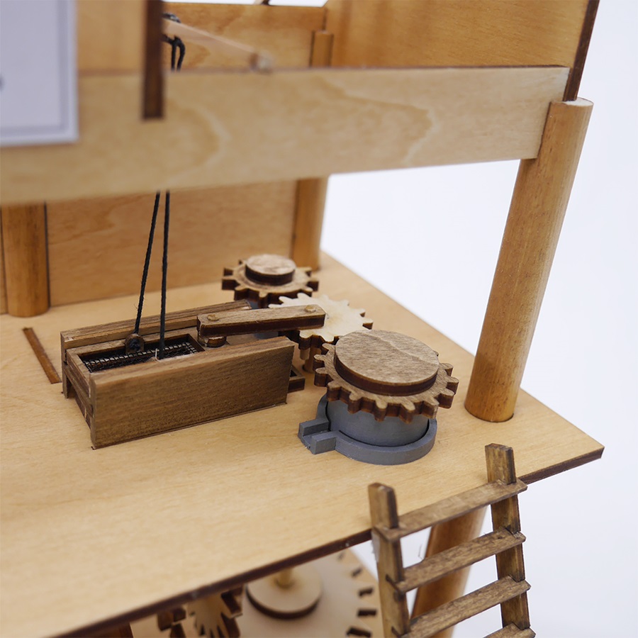 画像: ウッディジョー (NO.384) 水磨様(すいまよう) 木製模型 組立キット 