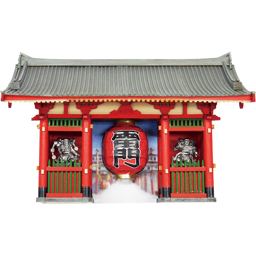 画像: ウッディジョー (NO.373) ハーフタイプ 雷門 木製模型 組立キット 