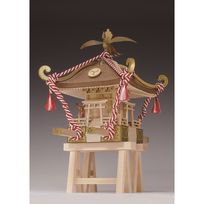 画像: ウッディジョー (NO.357) 1/10 ミニみこし 木製模型 組立キット 