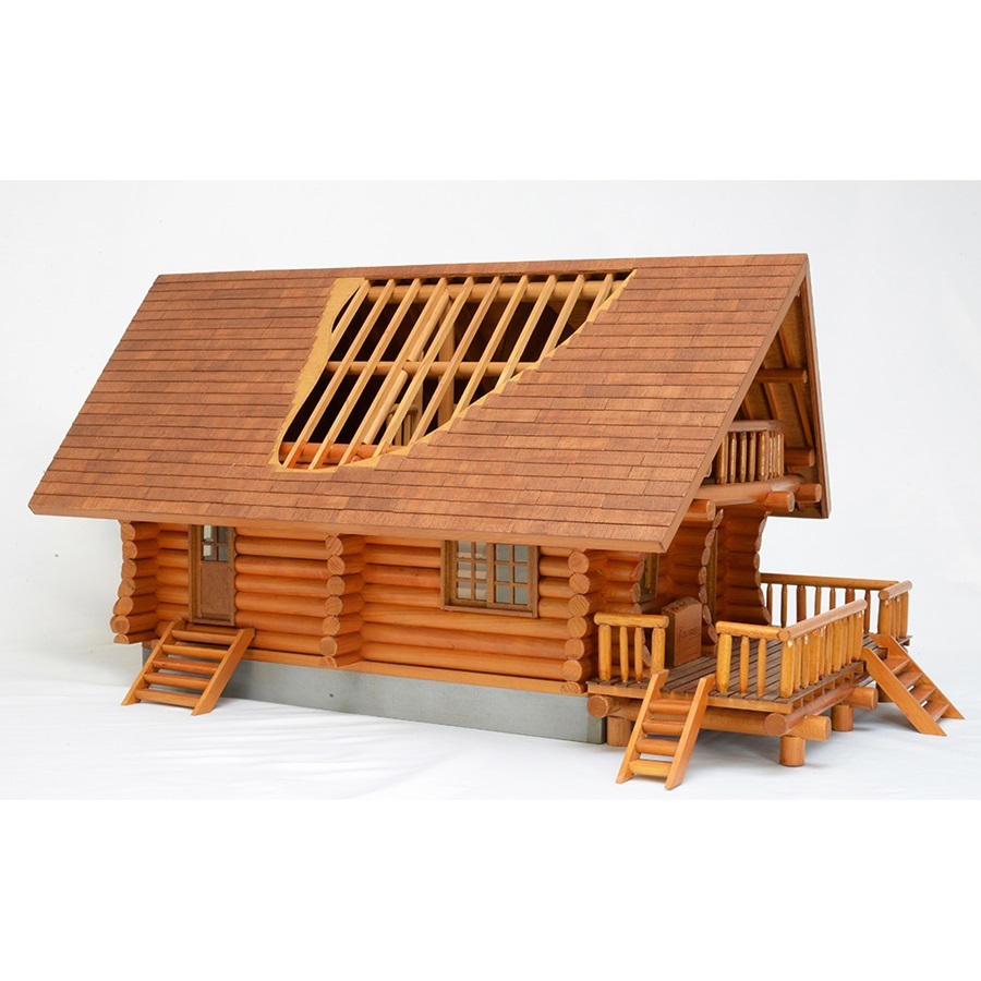 画像: ウッディジョー (NO.217) 1/24 ログハウス 木製模型 組立キット 