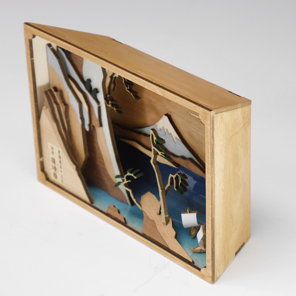 画像: ウッディジョー (NO.379) 東海道五十三次 由井 薩埵嶺 木製模型 組立キット 