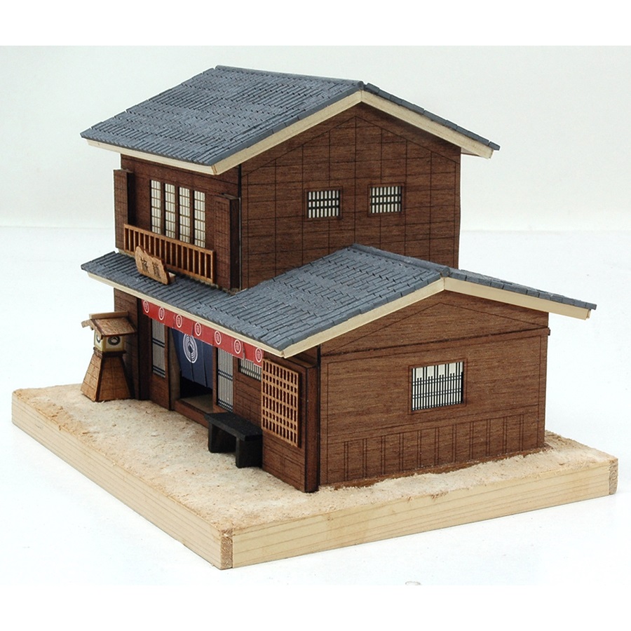 画像: ウッディジョー (NO.367) ミニ建築 No.4 旅籠 木製模型 組立キット 