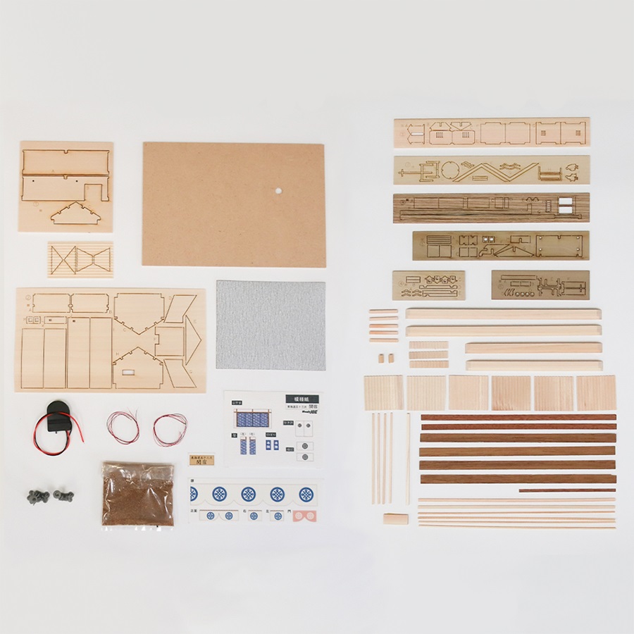 画像: ウッディジョー (NO.383) 東海道五十三次 関宿 木製模型 組立キット 