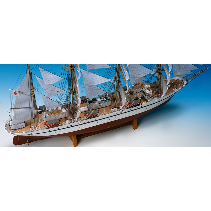 画像: ウッディジョー (NO.641) 1/160 日本丸（帆付） 木製模型 組立キット 