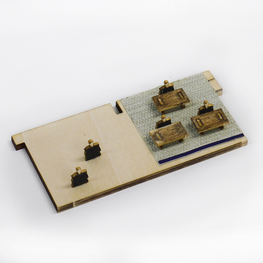 画像: ウッディジョー (NO.377) 東海道五十三次 新居関所 木製模型 組立キット 