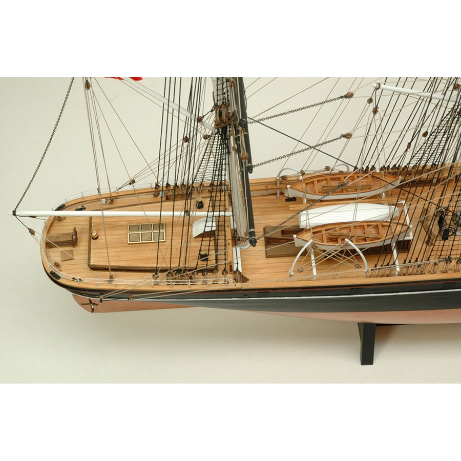 画像: ウッディジョー (NO.647) 1/100 カティサーク（帆なし） 木製模型 組立キット 