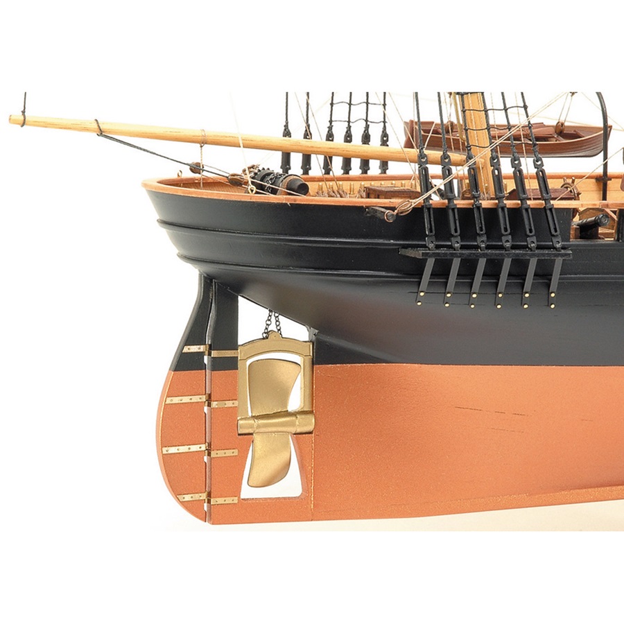 画像: ウッディジョー (NO.644) 1/75 咸臨丸（帆なし） 木製模型 組立キット 