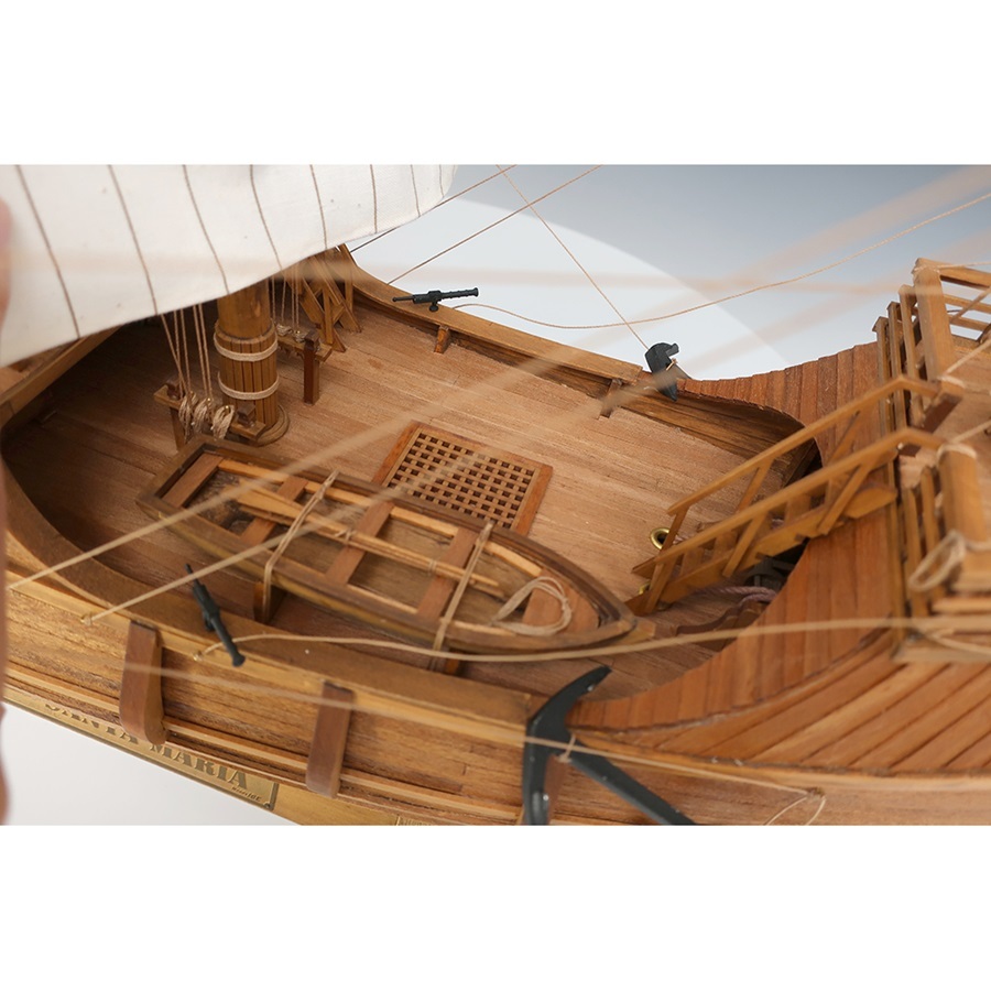 画像: ウッディジョー (NO.651) 1/50 サンタマリア 木製模型 組立キット 