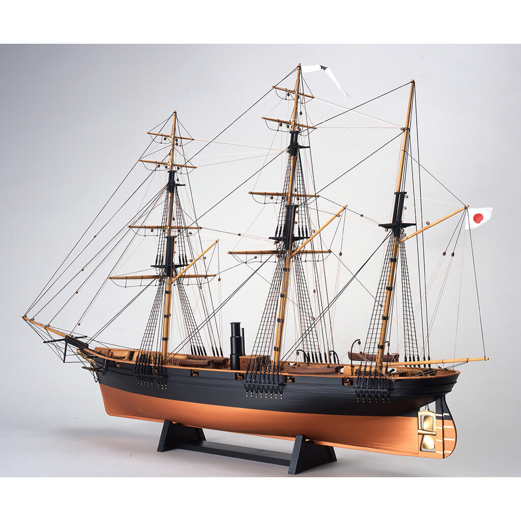 画像: ウッディジョー (NO.644) 1/75 咸臨丸（帆なし） 木製模型 組立キット 