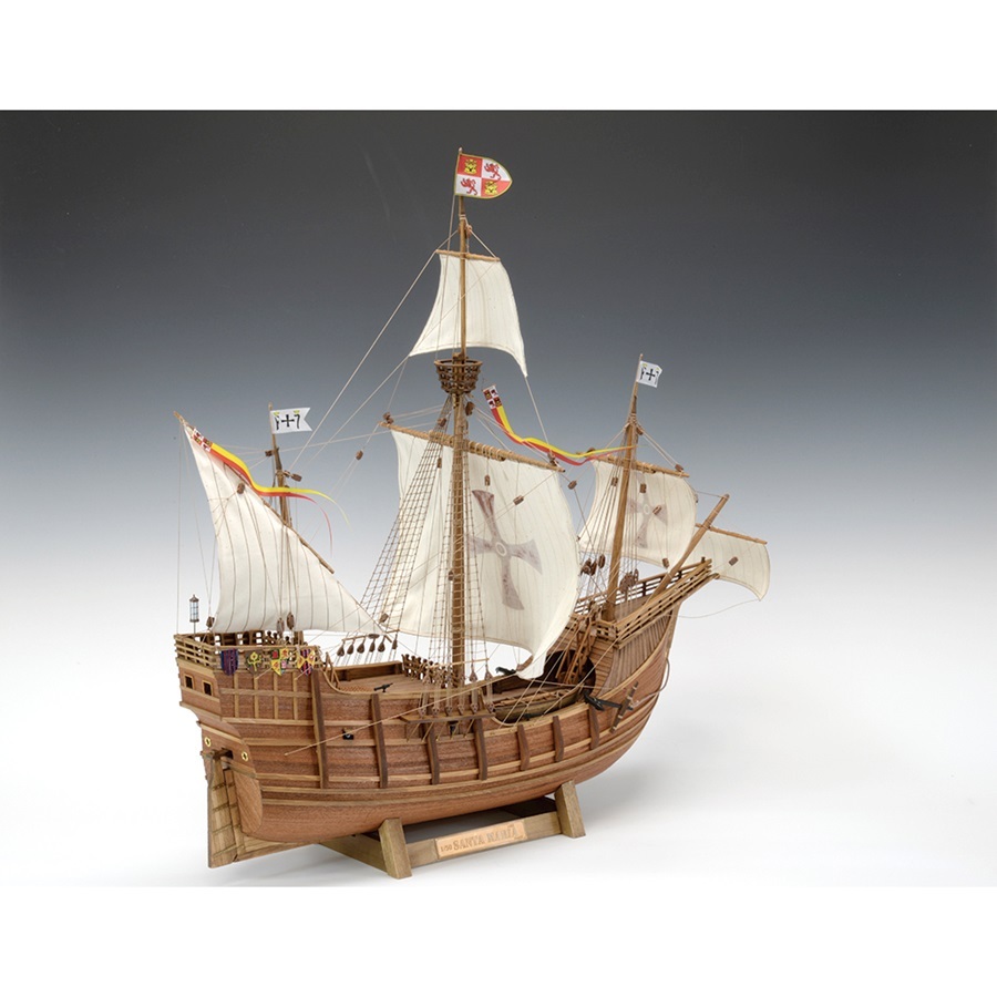 画像: ウッディジョー (NO.651) 1/50 サンタマリア 木製模型 組立キット 