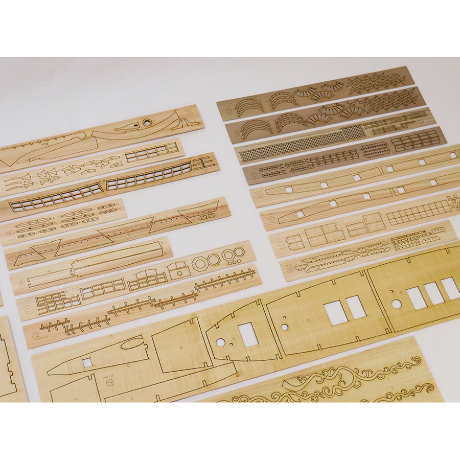 画像: ウッディジョー (NO.162) 1/80 サン・ファン・バウティスタ 木製模型 組立キット 