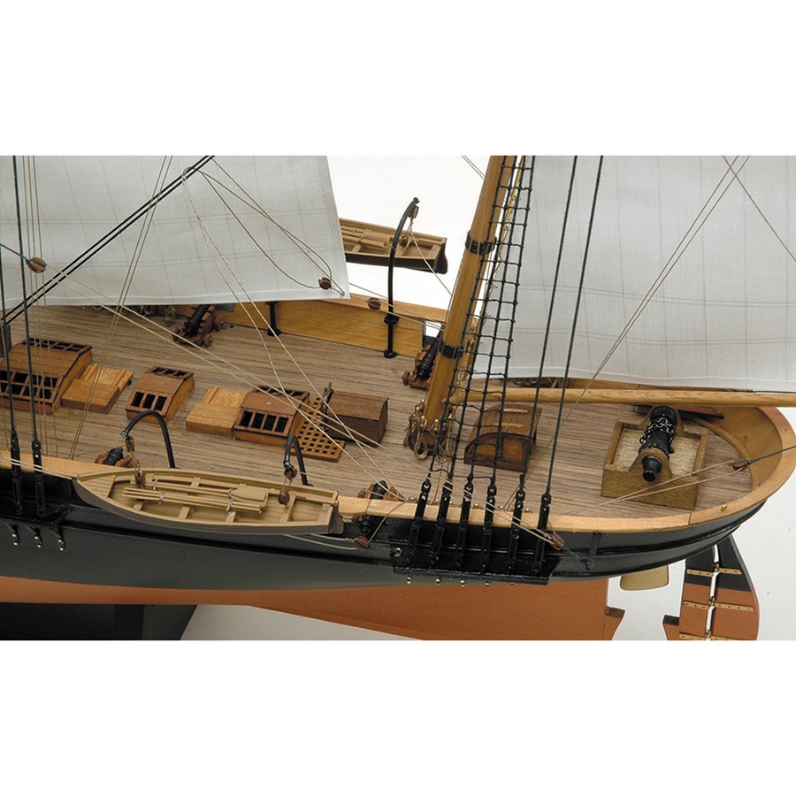 画像: ウッディジョー (NO.643) 1/75 咸臨丸（帆付） 木製模型 組立キット 