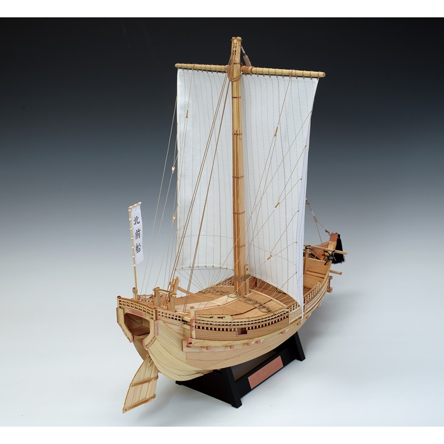 画像: ウッディジョー (NO.656) 1/72 北前船 木製模型 組立キット 
