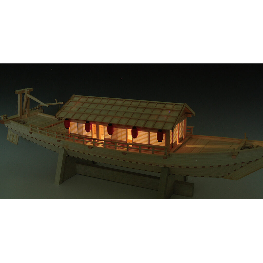 画像: ウッディジョー (NO.657) 1/24 屋形船 木製模型 組立キット 