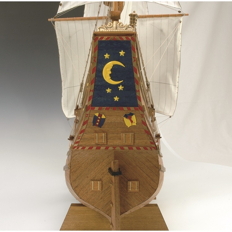 画像: ウッディジョー (NO.654) 1/40 ハーフムーン 木製模型 組立キット 