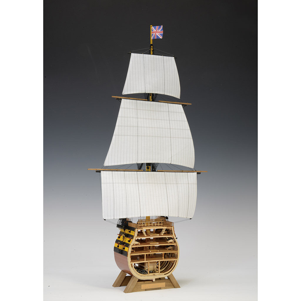 画像: ウッディジョー (NO.662) 1/160 ビクトリー カットモデル（帆付）木製模型 組立キット 