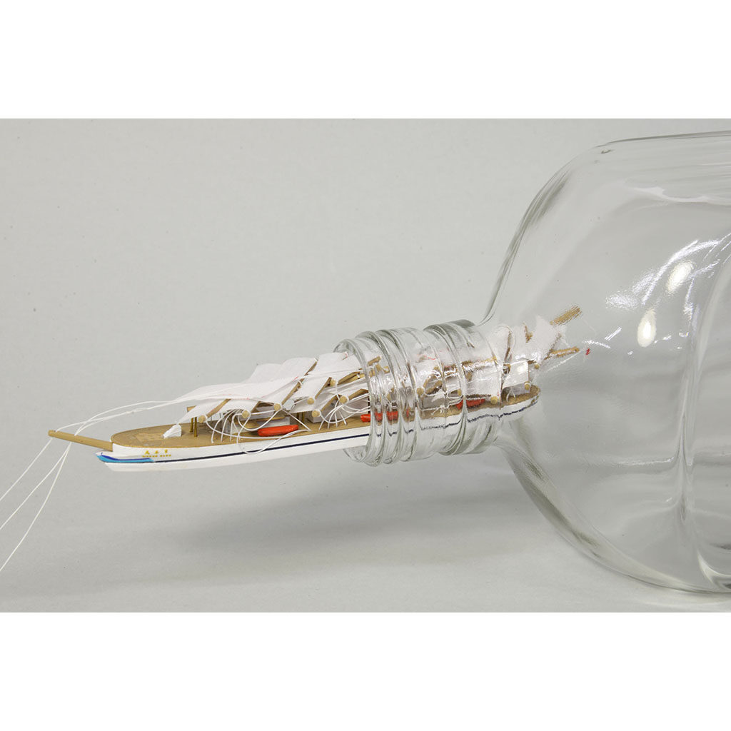 画像: ウッディジョー (NO.131) ボトルシップ No.1 日本丸 木製模型 組立キット