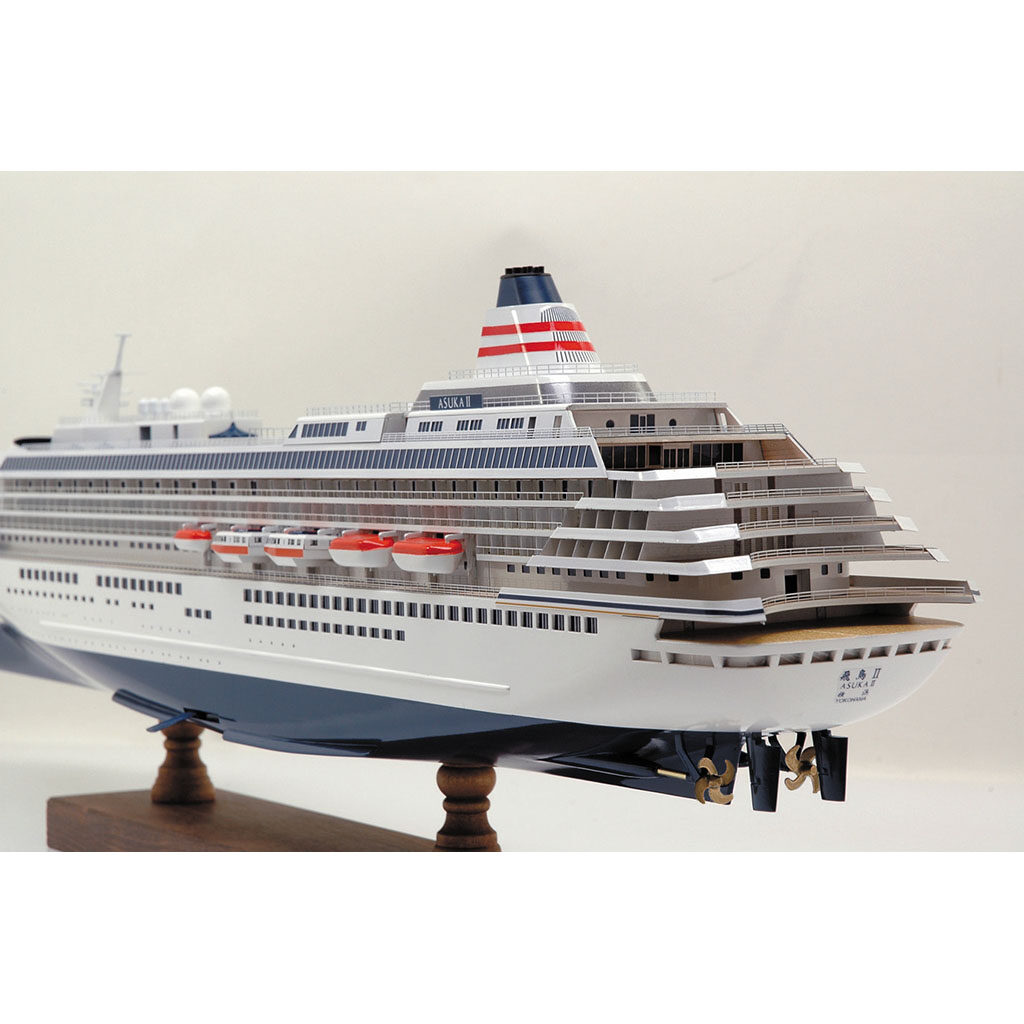 画像: ウッディジョー (NO.148) 1/350 飛鳥II 木製模型 組立キット 