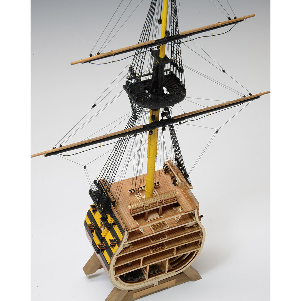 画像: ウッディジョー (NO.663) 1/160 ビクトリー カットモデル（帆なし）木製模型 組立キット 