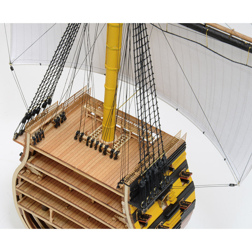 画像: ウッディジョー (NO.662) 1/160 ビクトリー カットモデル（帆付）木製模型 組立キット 
