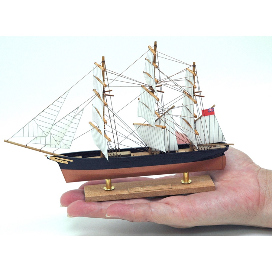 画像: ウッディジョー (NO.801) ミニ帆船 No.1　カティサーク 木製模型 組立キット 