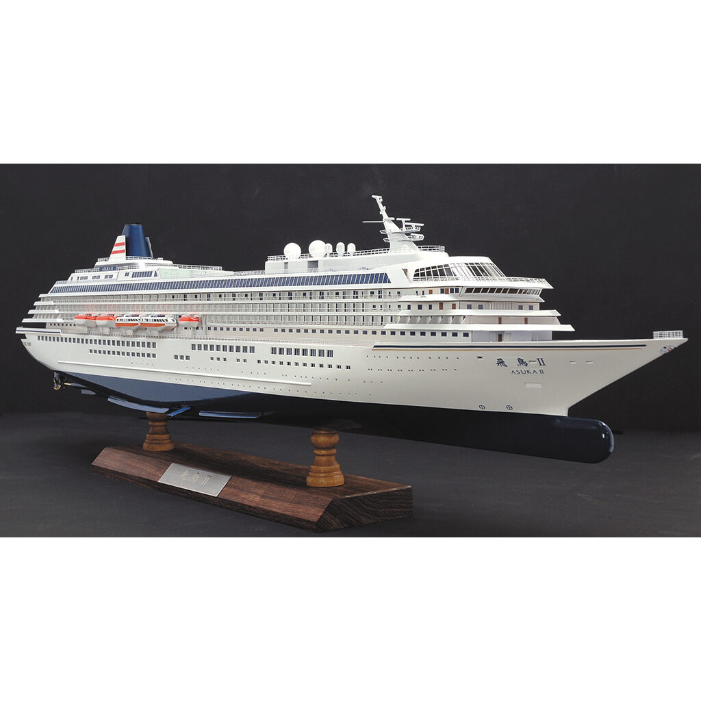 画像: ウッディジョー (NO.148) 1/350 飛鳥II 木製模型 組立キット 