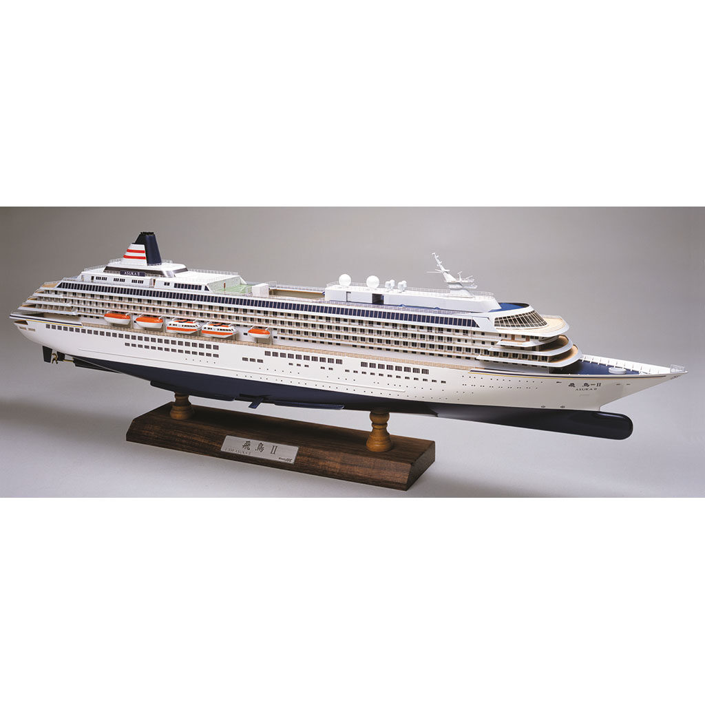 画像1: ウッディジョー (NO.148) 1/350 飛鳥II 木製模型 組立キット 