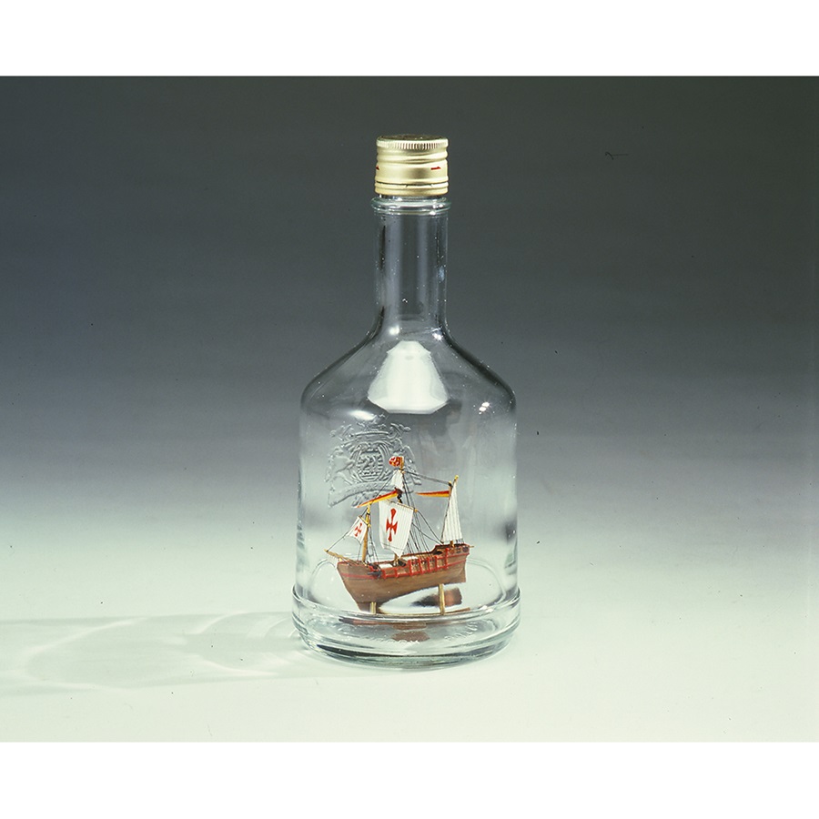 画像: ウッディジョー (NO.668) ボトルシップ No.2 サンタマリア 木製模型 組立キット