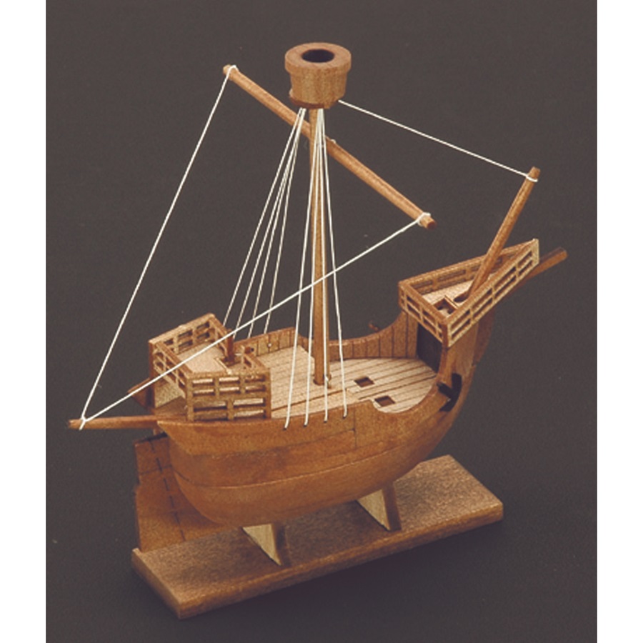 画像: ウッディジョー (NO.133) ボトルシップ No.3 カタロニア船 木製模型 組立キット  