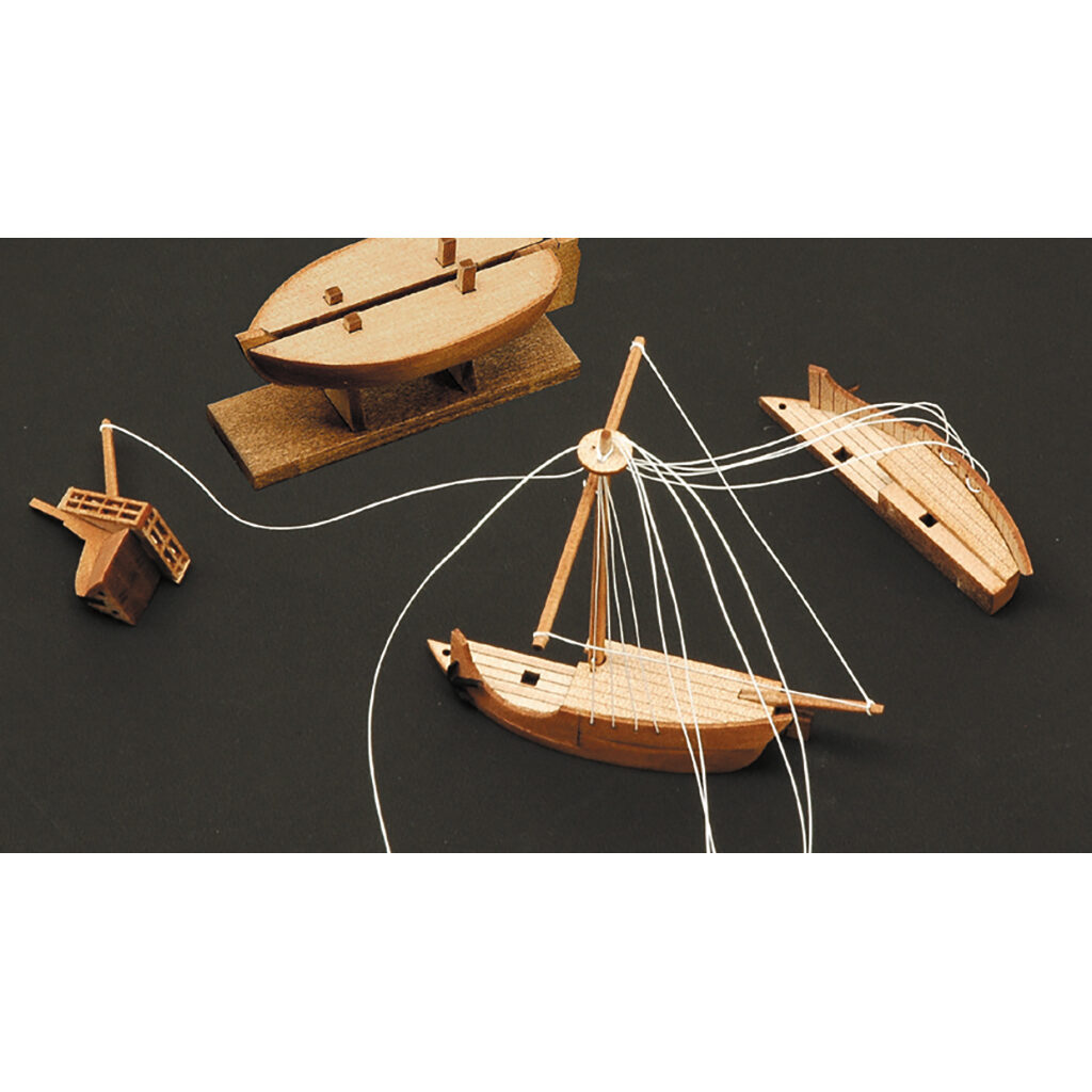 画像: ウッディジョー (NO.133) ボトルシップ No.3 カタロニア船 木製模型 組立キット  