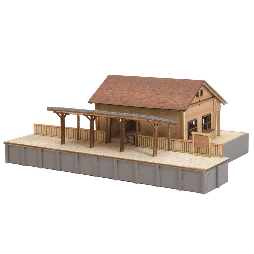 画像: ウッディジョー (NO.187) 1/150 懐かしの木造電車＆機関車 No.11 木製模型 組立キット 