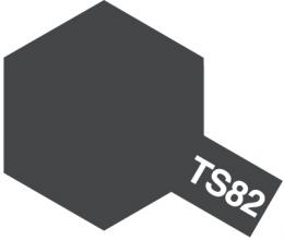 画像1: 旧価格 タミヤ TS-82 カラー スプレー (ラバーブラック つや消し)   
